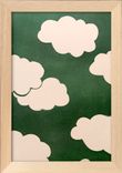 Les Petits nuages - Vert - Format A5